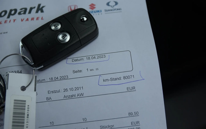 Honda CR-V cena 61900 przebieg: 82324, rok produkcji 2012 z Władysławowo małe 742